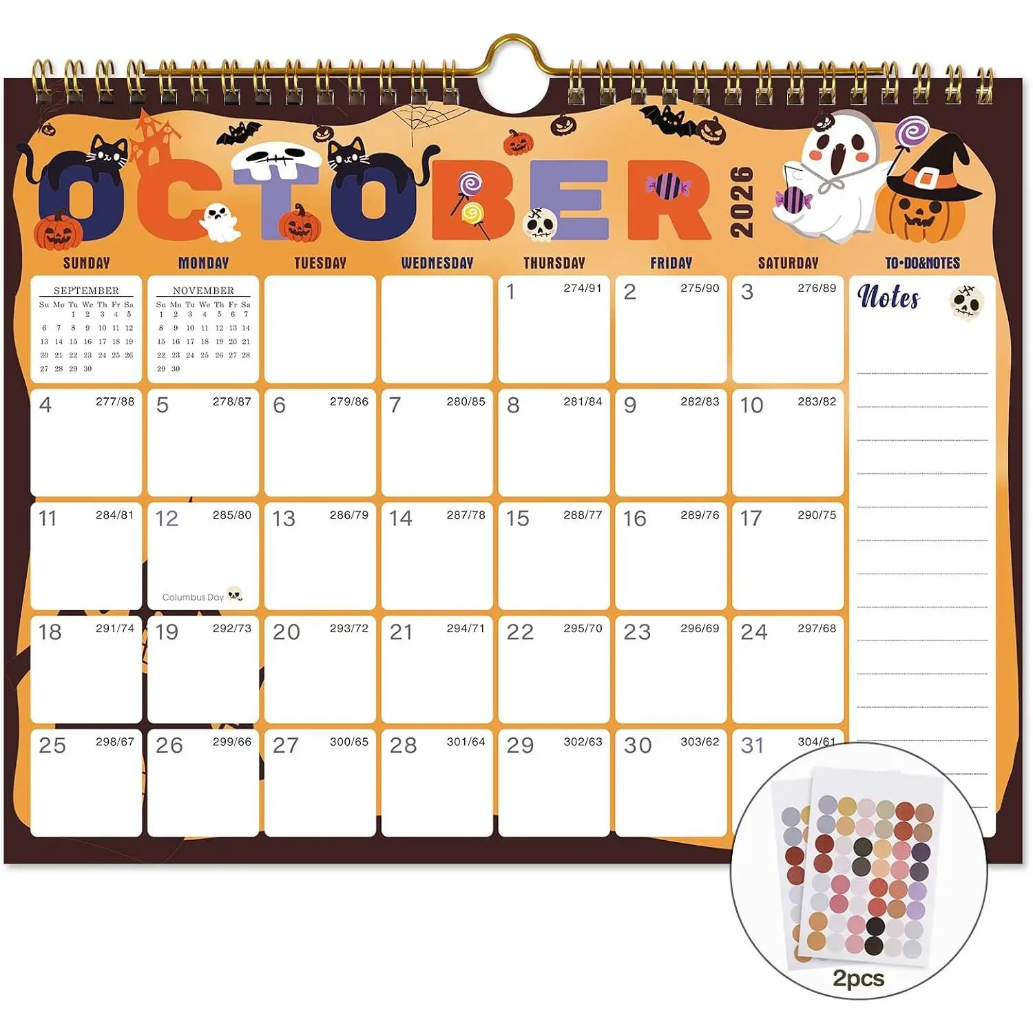 Calendar 2026-2027, Jul. 2026 to Dec. 2027, 18 Monthly,14.8"x11.5" | Wall Calendar 2026-2027, Thick Paper includes major holidays and dedicated space for notes and important dates (festivals)