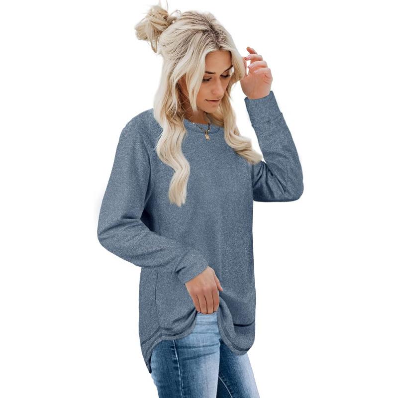 Sweatshirts for Women Crewneck Long Sleeve Shirts Tunic Tops for Leggings Fall Fashion Winter Clothing