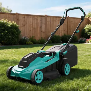 Wireless Electric Push Lawn Mower, 17-Inch Blade ,Dual 20V 4.0Ah Batteries, Brushless Motor , 2-in-1 Mulching and Bagging ,Walk-Behind Design, Charger Included