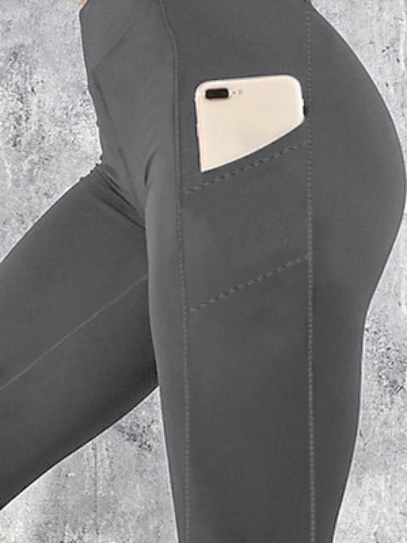 Clearance Sale women's yoga leggings, running leggings, side pockets, waist cinching, hip lifting, yoga fitness gym workout pants, sports clothes, elastic thin design, High Stretch Leggings