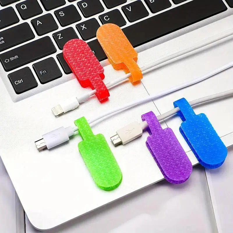 30 PCS Large-Size Handwritten Wire Tags, Multicolored Reusable Cable Labels with Reusability for Home/Office Wire Management & Labeling
