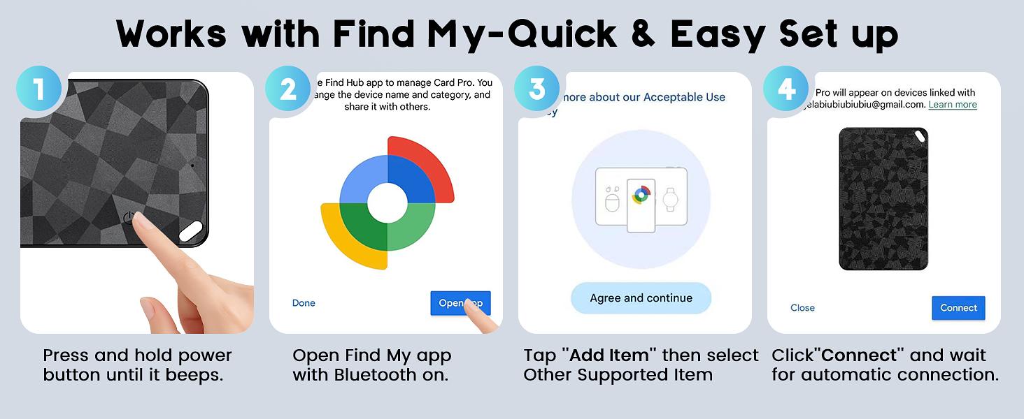 2026 Wallet Tracker Card (iOS and Android) Slim Tracking Card, Battery Bluetooth Smart Card, Work with Apple Find My & Google Find Hub, GPS Locator for Luggage, Passports, Keys, Backpack