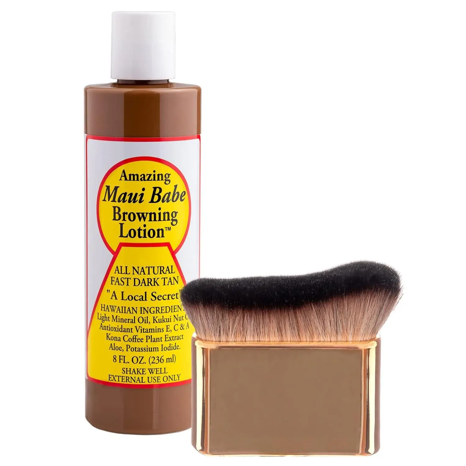 Amazing Browning Lotion 8 ounce - Lotion with Body Brush - Lotion