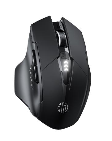 Wireless Rechargeable Mouse, Upgraded Visible Battery, 2400 DPI, Silent Ergonomic Design For Laptop, Mac, PC etc.