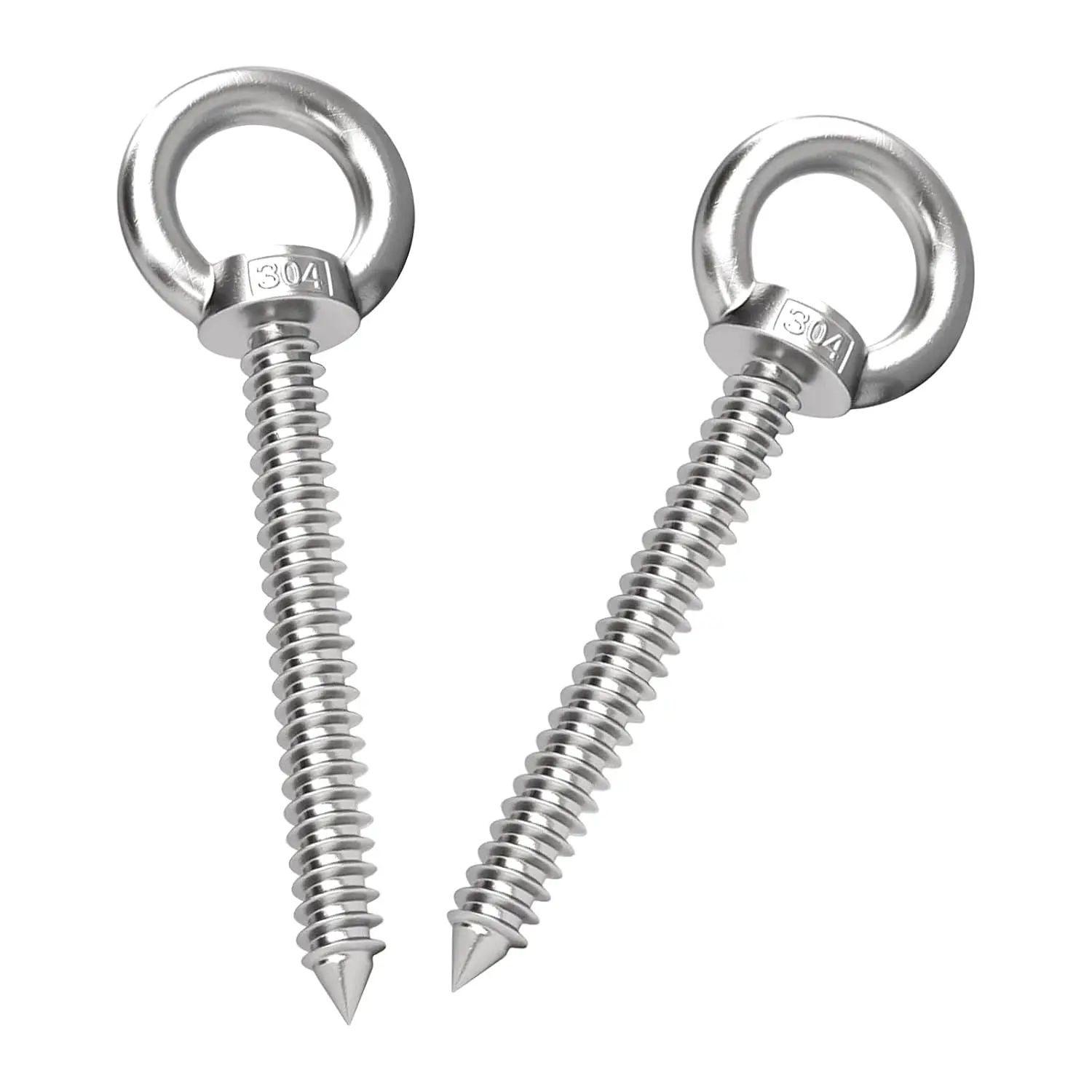 Stainless Steel Eye Hooks, Self-Tapping Screws for Hammocks