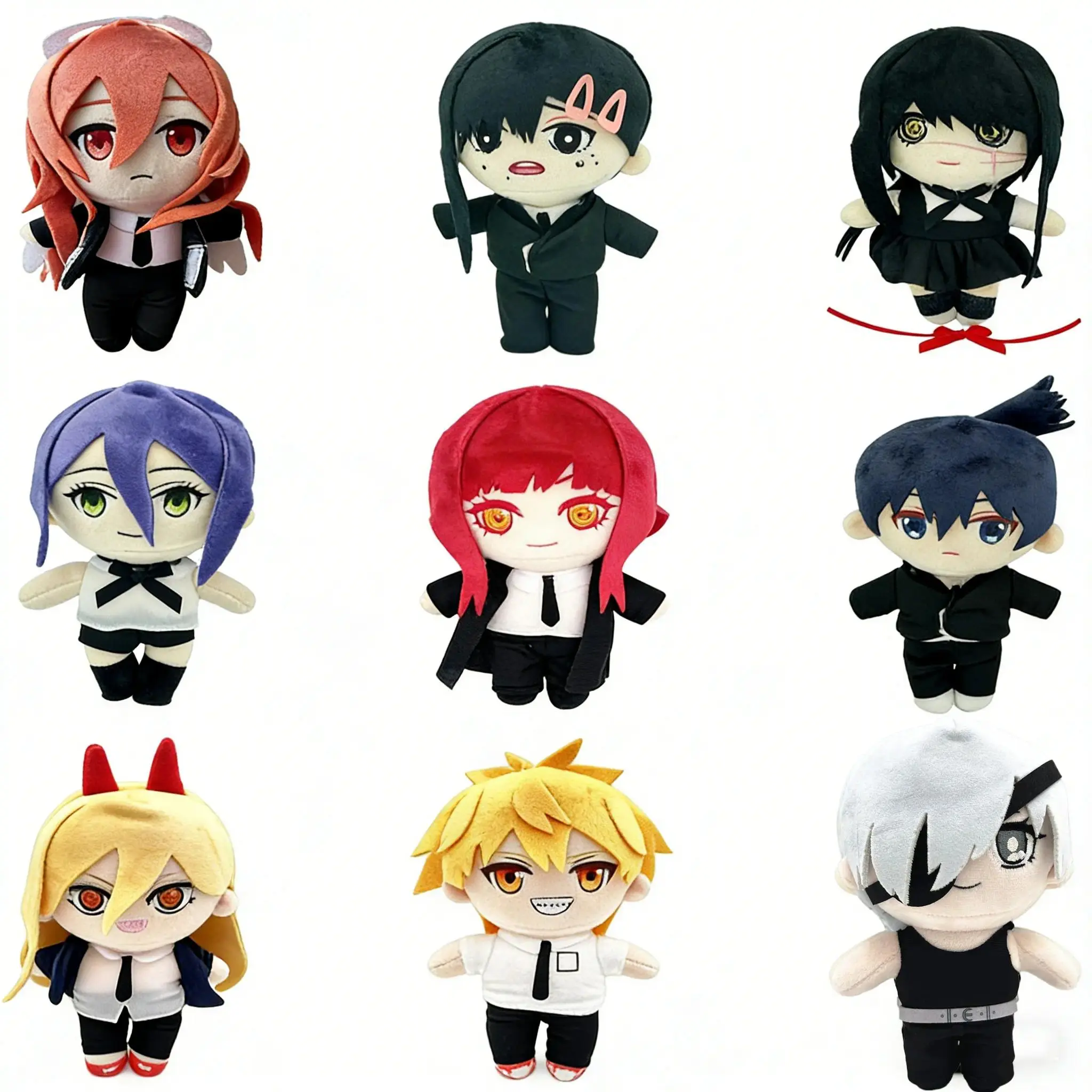 Chainsaw Man Fashion Accessories Plush Collection – Denji Pochita Power Aki Hayakawa Makima Asa Mitaka Quanxi Kobeni Angel Devil  Soft Plush Dolls Cotton Anime Gift