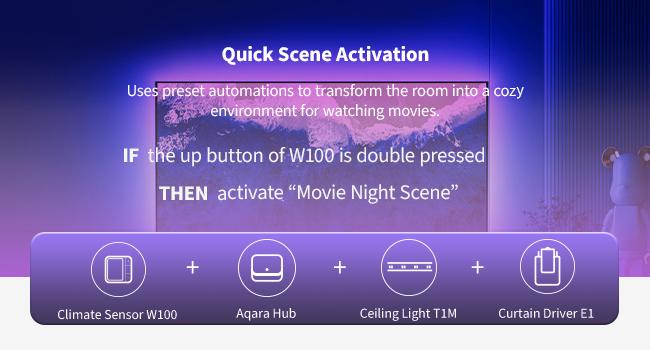 /Zigbee Climate Sensor W100,Temperature and Humidity Monitoring,Remote HVAC, 3 Customizable Buttons,Works with HomeKit, Alexa, & More