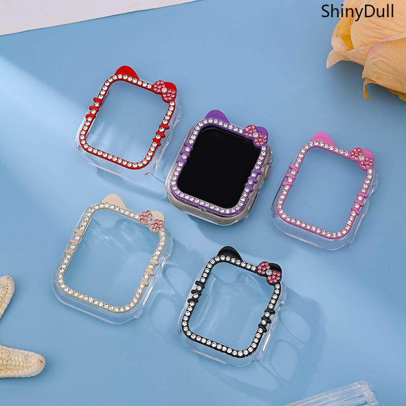 Cartoon Rhinestone Apple Watch Case – Protective Cover with Sparkly Design, Fits 38–49mm, Compatible with Series 1–11, SE, Ultra / Ultra 2, Cute Jewelry Stylh Series 11/10/9/8/7/6/5/4/3/2/1/se and sizes., Compatible with 40mm/41mm/42mm/44mm/45mm/46mm/49mm