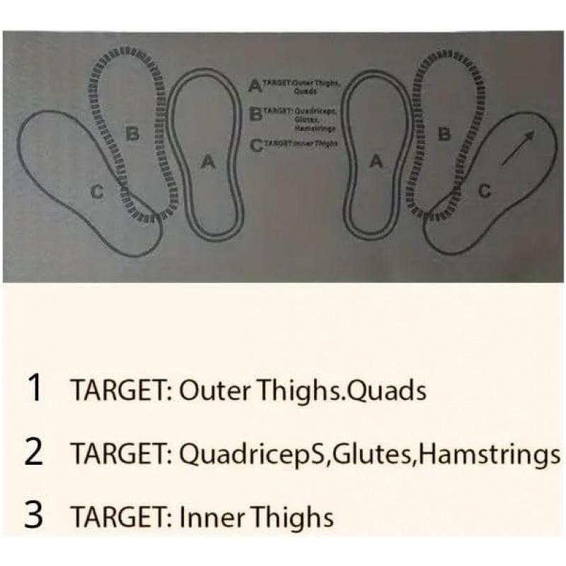 Squat Support Pad with Foot Placement Guide – Non-Slip Foam Platform for Proper Stance in Deadlifts & Squats – Home Gym Leg Workout Mat for Ankle & Knee Support