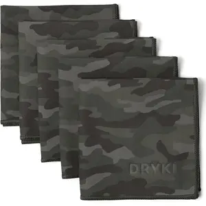 Pocket-Sized Sweat Towels - The Original Sweat Absorbing Handkerchiefs - Quick-Dry Microfiber Sweat Rags for Face, Hands, & Body - Men & Women - Gym, Sports, and Work (Moss Camo: 5 Pack)