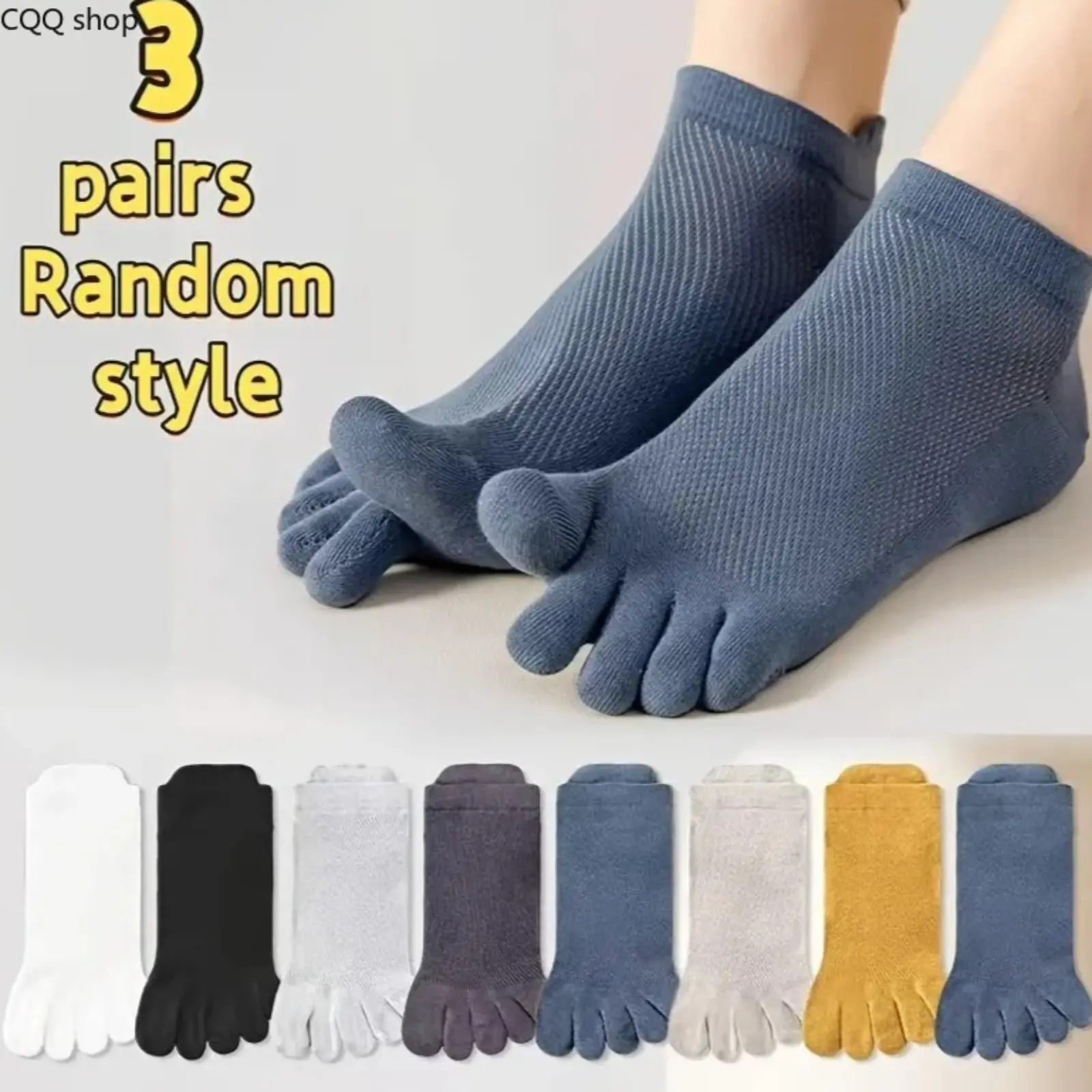 Viral Men's Five-Toe Socks 6 Pairs/3 Pairs, Aesthetic Split-Toe Athletic Socks, Breathable Summer Mesh, Sweat-Wicking Non-Slip Sports Socks, Comfy Running Gym Workout, Hiking, Training, Everyday Wear Must-Haves