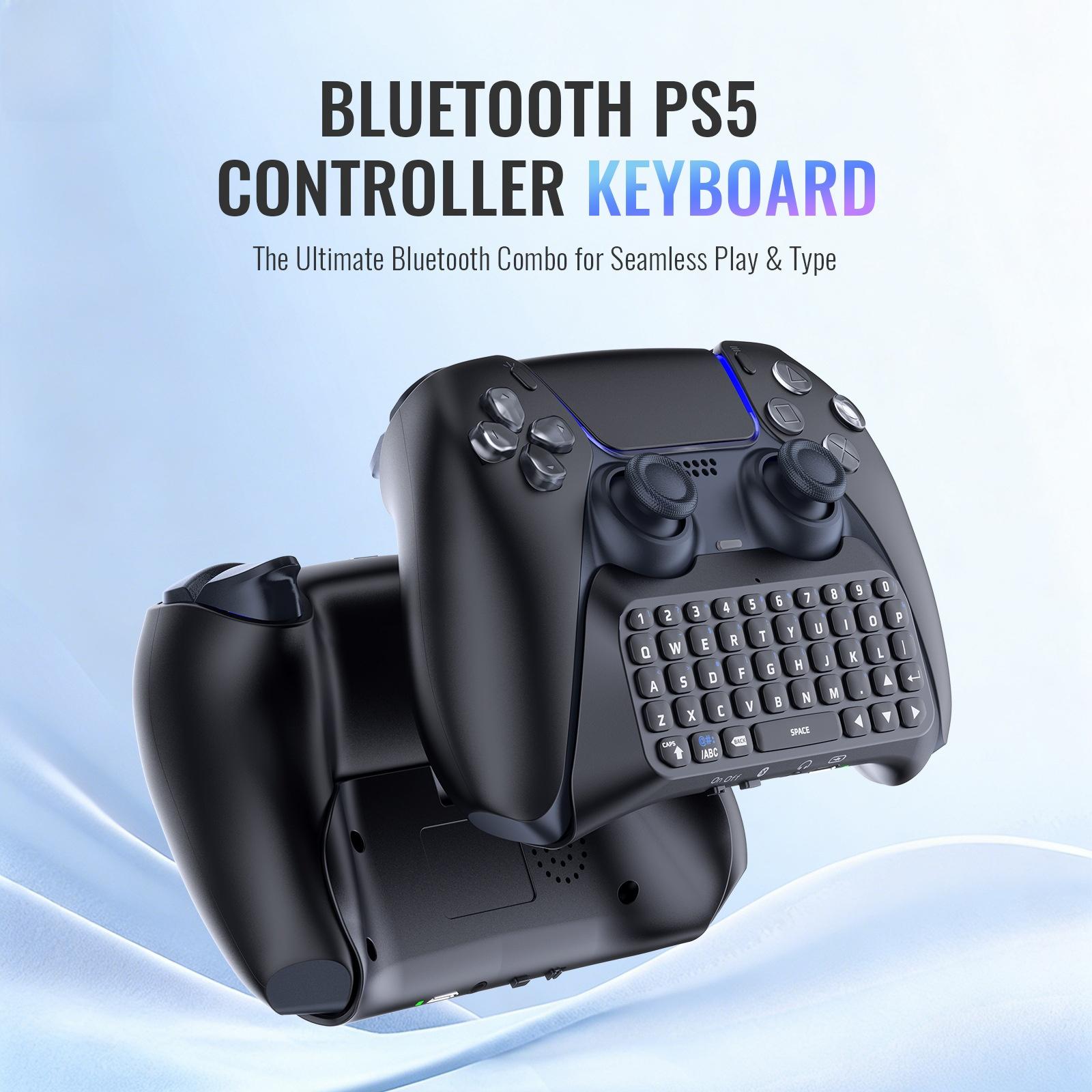 🎙️ PS5 Controller Wireless Keyboard |   Built-in Speaker for Voice Chat - Gamer Must-Have ✅ PS5 Wireless Controller Keyboard with Speaker |   Lag-Free Voice Chat - Essential Accessory