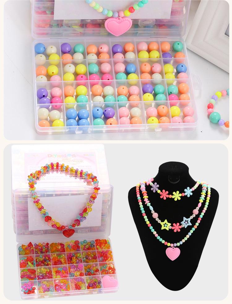Children's handmade beaded bracelets, necklaces, beaded DIY accessories