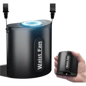 10000mAh Portable  Fan Clip  Fans for Shirt Blow 18000RPM  Air, Mini Pocket  Fan Rechargeable 4 Speeds & Hands-Free 24H Cooling,Wearable Belt Personal fan for Work Travel Men's