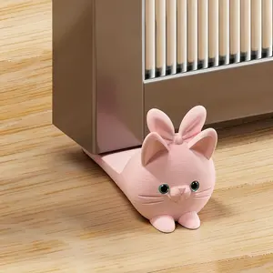 Cute Cat Shape Door Stopper, Creative Handmade Craft, Non-Slip Durable, Prevents Pinching and Slamming, Ideal for Home and Office, Unique Gift