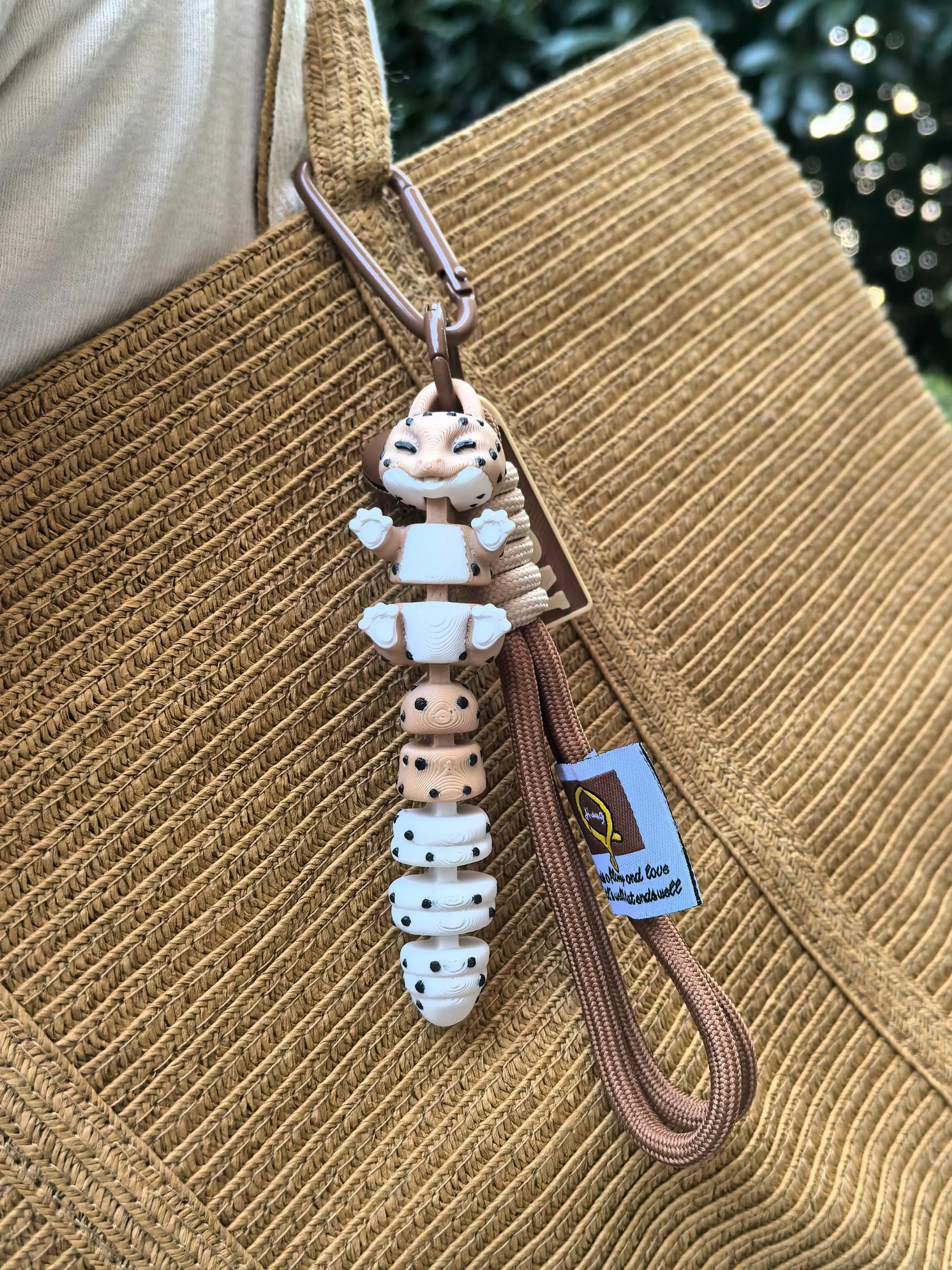 Animal Element Creative Gecko Keychain, Detachable Backpack Charm, Nylon Strap, Ideal Gift for Women, Birthday, Party, Graduation