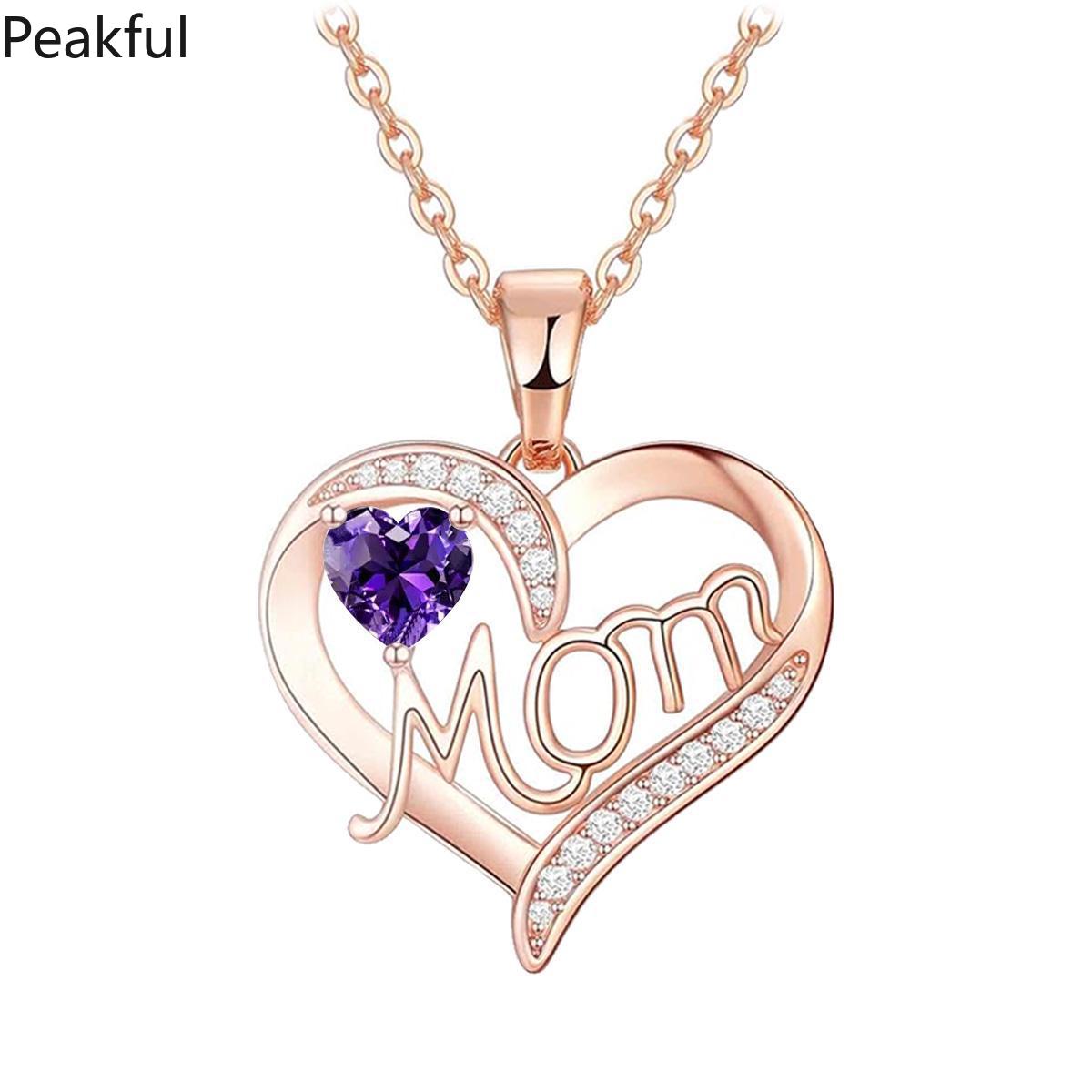 Luxury Mother's Day Necklace – Trendy Pink Flower Pendant, Aesthetic Love Jewelry, Perfect Gift for Mom, Elegant Craved Necklace, Ideal for Special Occasions & Daily Wear