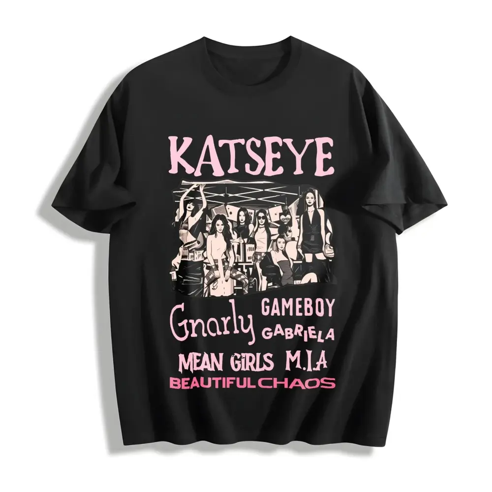 Katseye Beautiful Chaos Tracklist Shirt, Katseye Kpop Shirt, Katseye Gnarly Shirt, Gabriela Shirt, Katseye Soft is Strong Tee