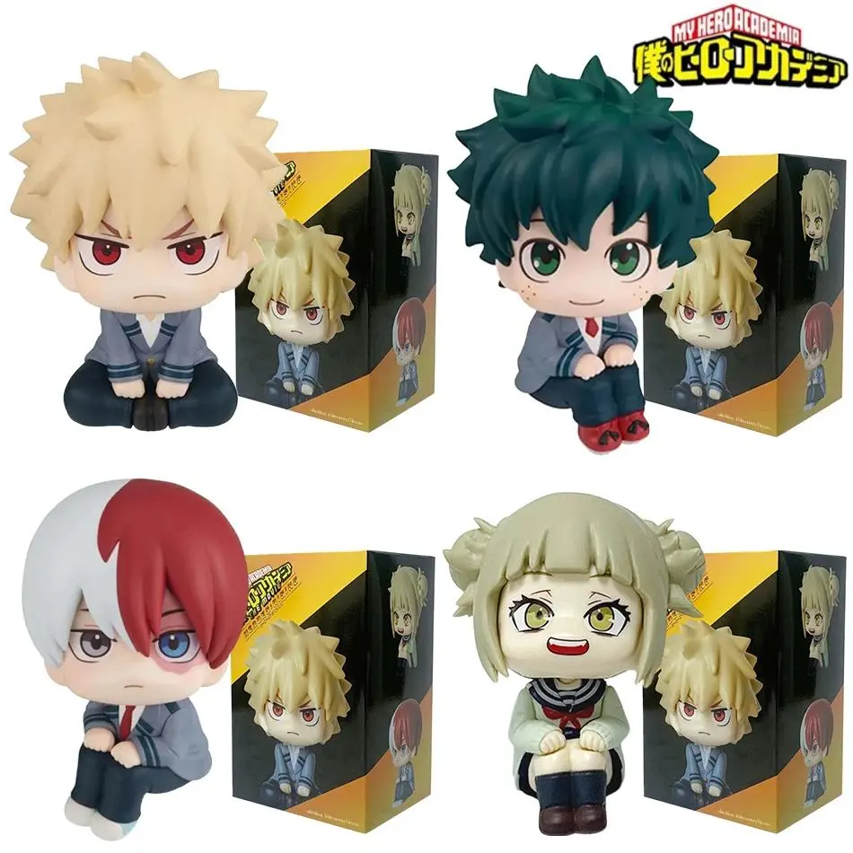 My Hero Academia Manga PVC Figure Set - Katsuki, Deku, Todoroki Shoto, Himiko Toga Break Time Models, 10-21cm Classic Novelty Toy with Box for Kids Gift