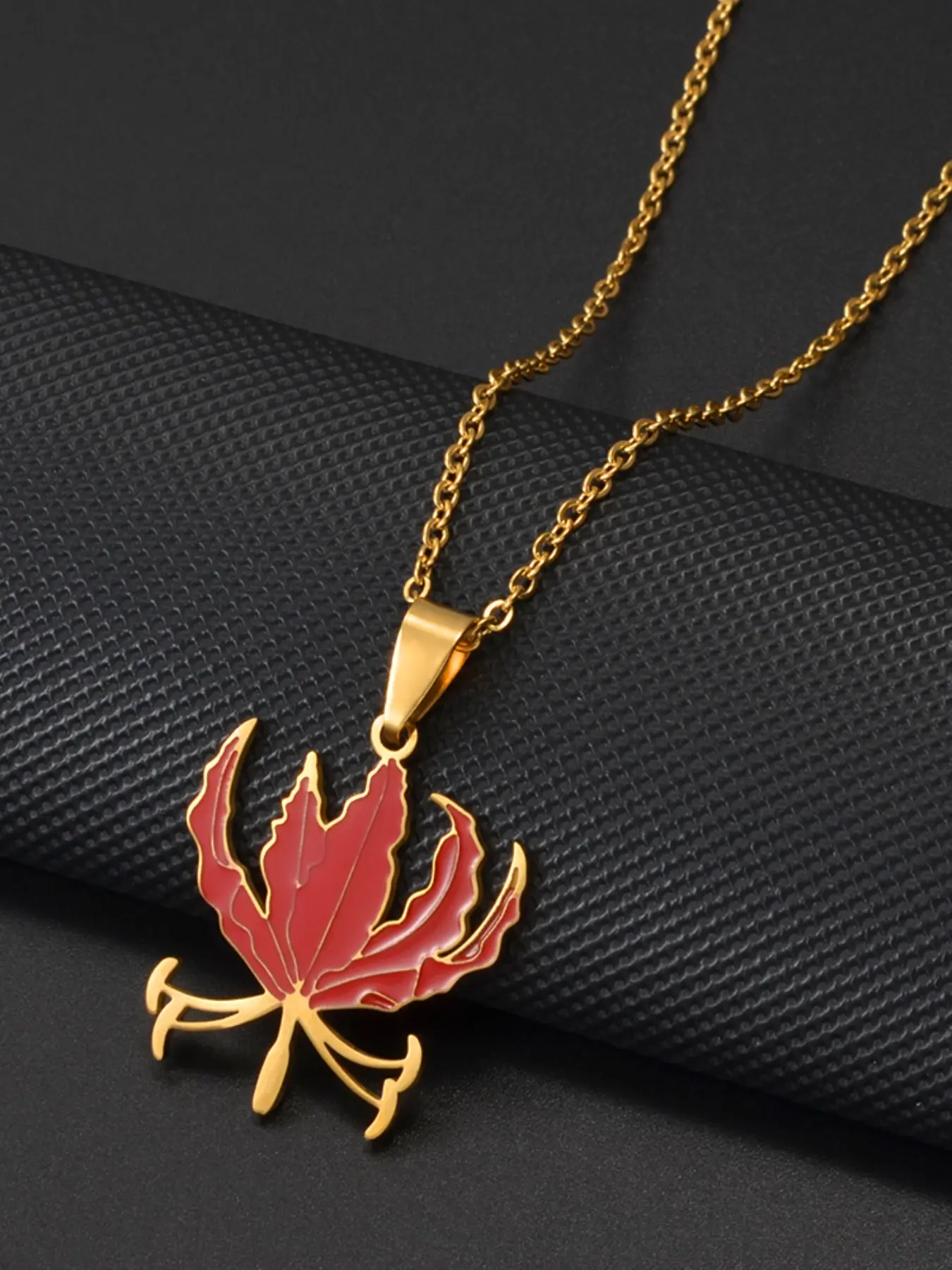1Piece Tamil Glorisia Flower Gloriosa Flame Lily Africa Sikhs Pendant Neckalces For Women