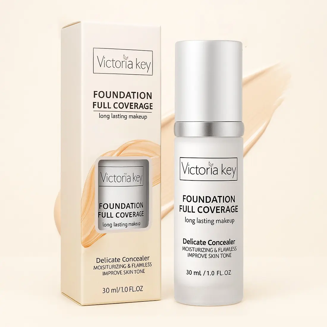 Color-changing Magic Foundation Liquid,Sweatproof Concealer Primer, Long-Lasting Coverage SPF, Ideal for All Skin Types