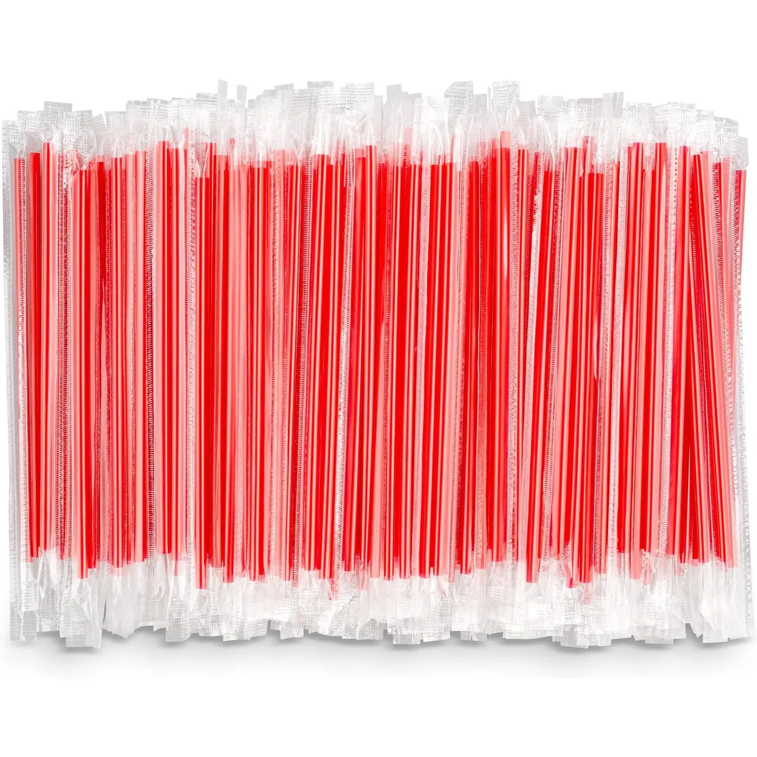 Stirrer Straws Individually Wrapped 1000 Pack, Black 5.75-Inch Disposable Plastic Drinking Sip Stir Sticks for  and Coffee,  Disposable Restaurant Style, Bulk Set