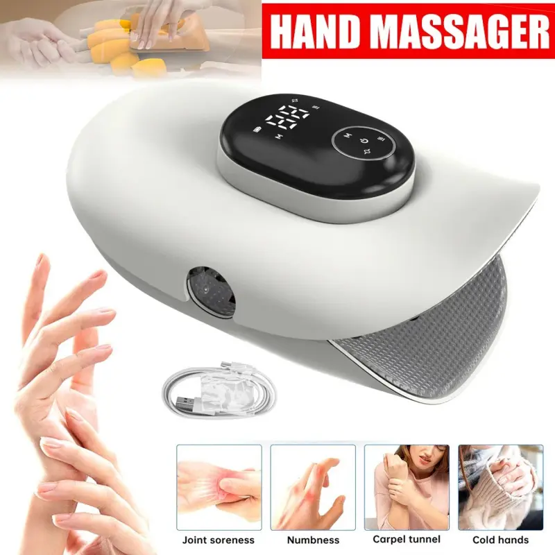 2026 New Smart Hand Massager, Heat Therapy, Finger Massage, Fatigue Relief, Stretching Function, Ideal Gift for Seniors, Birthday, Holidays