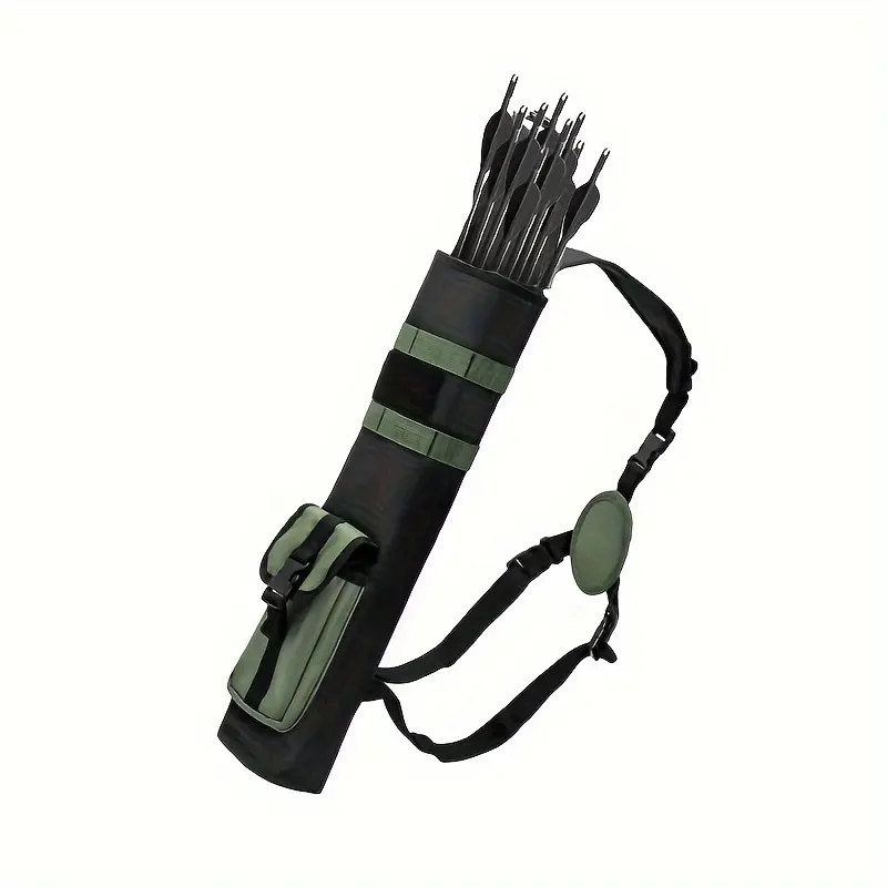 Tactical Archery Quiver for Adults, 600D Oxford & 210D Fabric with Adjustable Strap for Hunting Gear and Tactical Accessories, Hunt Gear Accessories, 3-Point 1-Shoulder Carry, Three-Point Carry