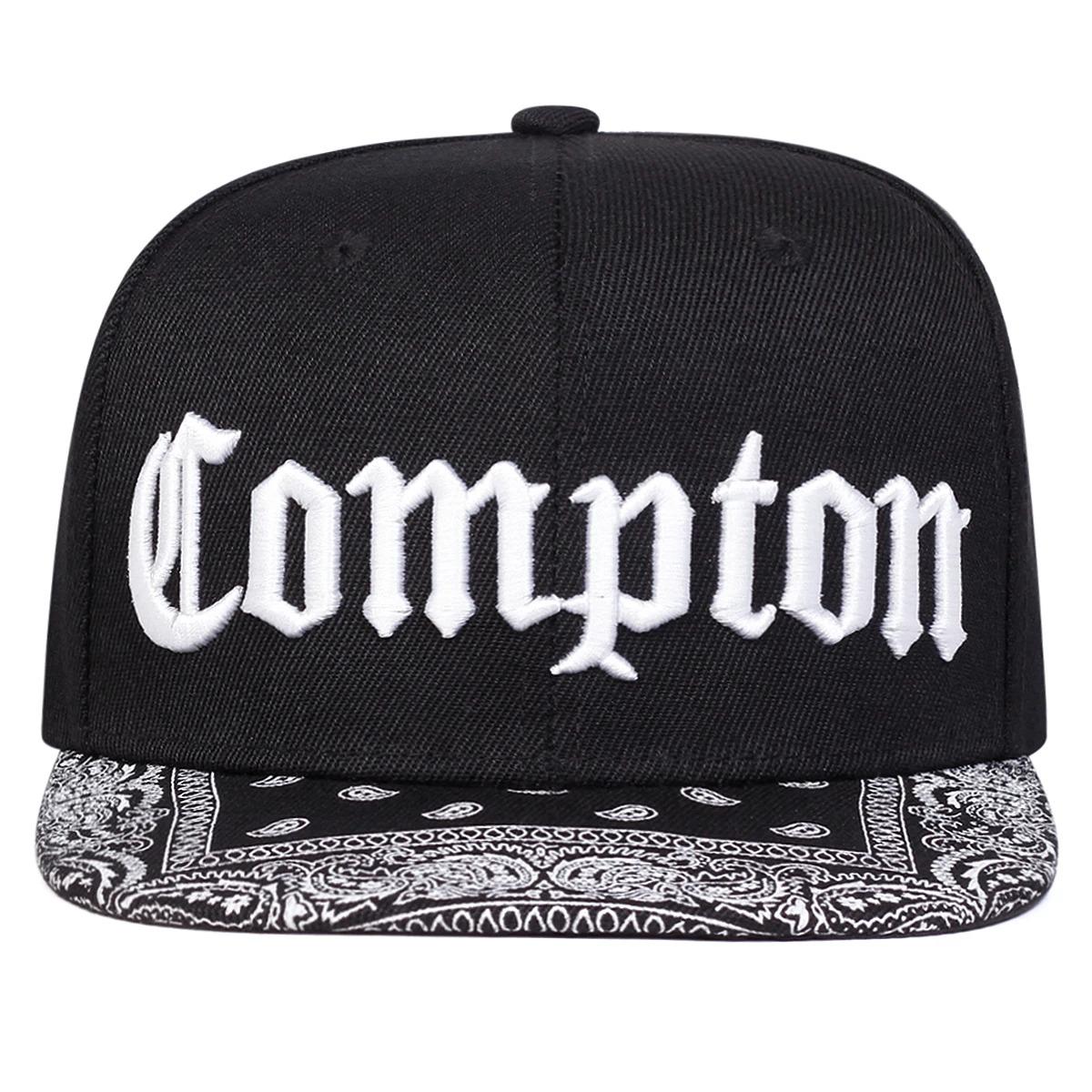 Unisex COMPTON Letter Embroidery Baseball Hats Spring Autumn Outdoor Adjustable Casual Hip-hop Trucker Caps Sunscreen Hat
