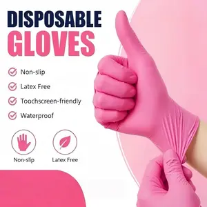 Nitrile Gloves,Disposable Powder-Free Latex-Free Household Kitchen Gloves for Home Cleaning, Dishwashing, Beauty and Sofa Care Use, Gloves For Washing Dishes