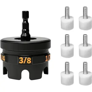 1 PCS Nut Zipper Drill Attachment for Fast Nut and Bolt Removal, Zipper Attachment for Impact Drills, Zipper Tool for 1/4", 3/8", and 1/2" Threaded Rods