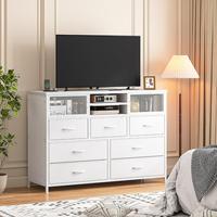 White-7 Drawer(with Power Outlet）