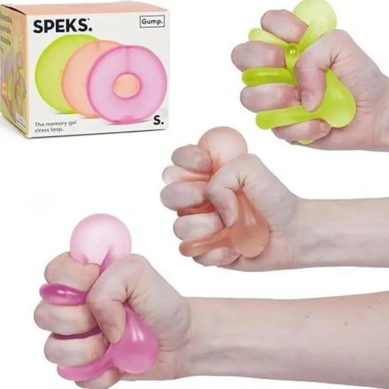New Speks Gump Loop Pressure Ball - Soft Plastic Squishy Stress Relief Toy, Loop-Shape Fidget Toy for Boys, Squishy Stress Relief Toys