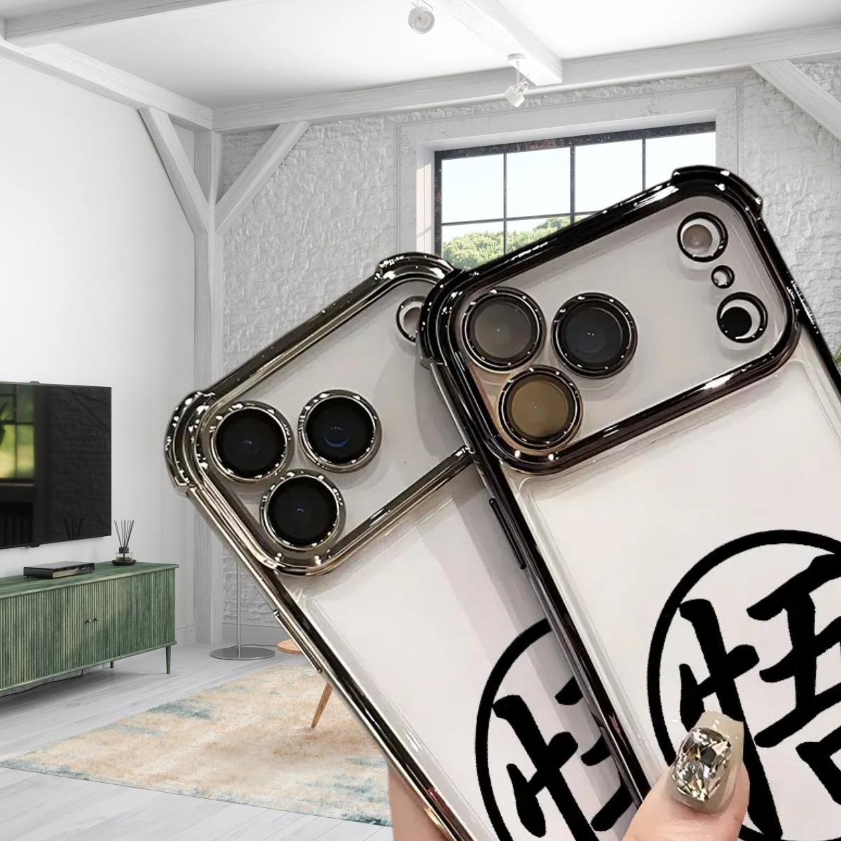 G-Goku K-Kanji Anime Phone Case for iPhone 17 Air 16 15 14 13 12 11 Pro Max Plus Samsung S26 S25 S24 S23 S22 Plus Ultra, Four-Corner Drop-Proof Transparent Soft Silicone Cover, Perfect Gift & Smartphone Protection