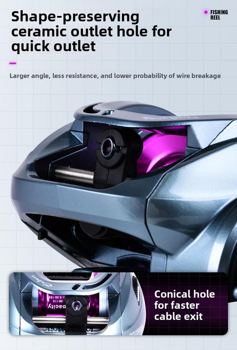 Ultralight Carbon BFS Baitcasting Reel, Magnetic Brake Anti-Backlash Long Cast Versatile Fishing Reel for Bass Trout