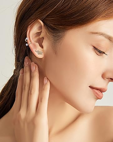 IRONBOX 6Pairs 00Gauges Ear Tunnel Expander Earrings Stainless Steel With Ziecon 0G Ear Plugs Earrings 2G Ear Stretcher Piercings Jewelry 14G-00G Double Flared Screw Fit Ear Gauges Set