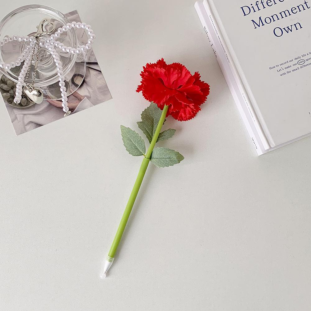 Creative Artificial Carnations Pen, Mother's Day Teacher's Day Gift, Student Writing Tool, Decorative Pen, 1pc