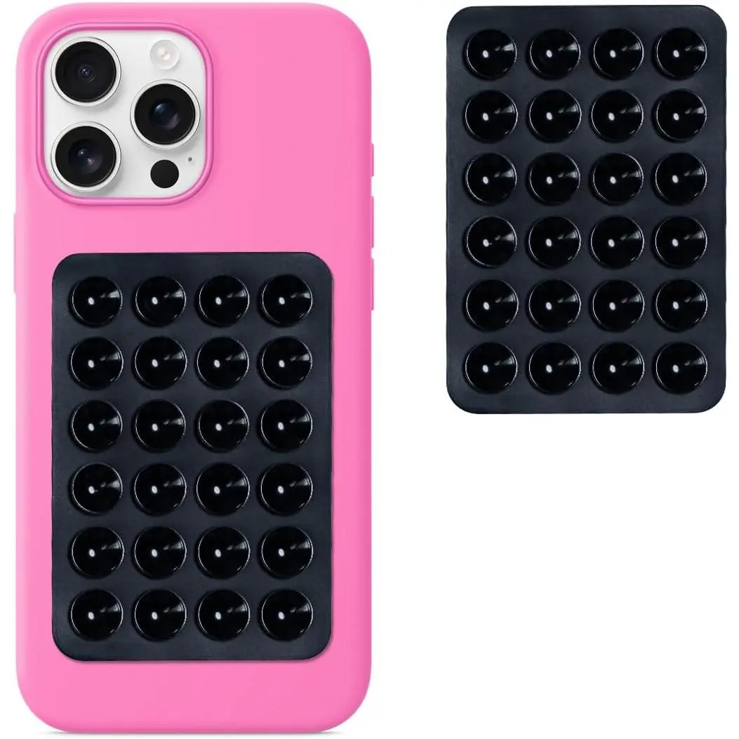 Phone  Suction Case Mount, Phone Accessories Hands-Free  Grip Holder for Selfies. (Black)
