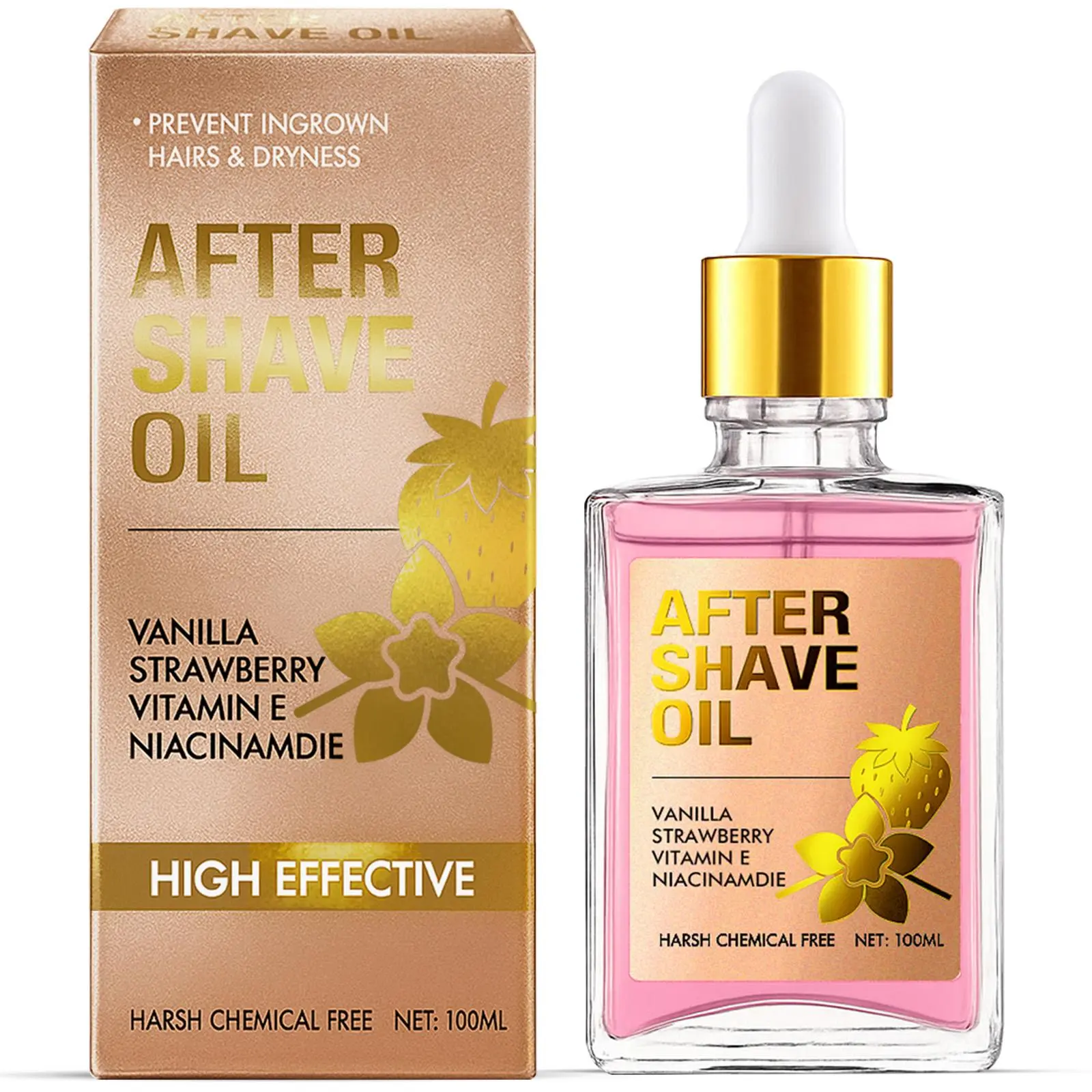 Women's After Shave Body Oil with Argan - Moisturizing Ingrown Hair Soothing Oil for Post-Shave Hydration and Smooth Skin, Vanilla Scent, Body Care, Hair Removal, Fragrance, Moisturizer