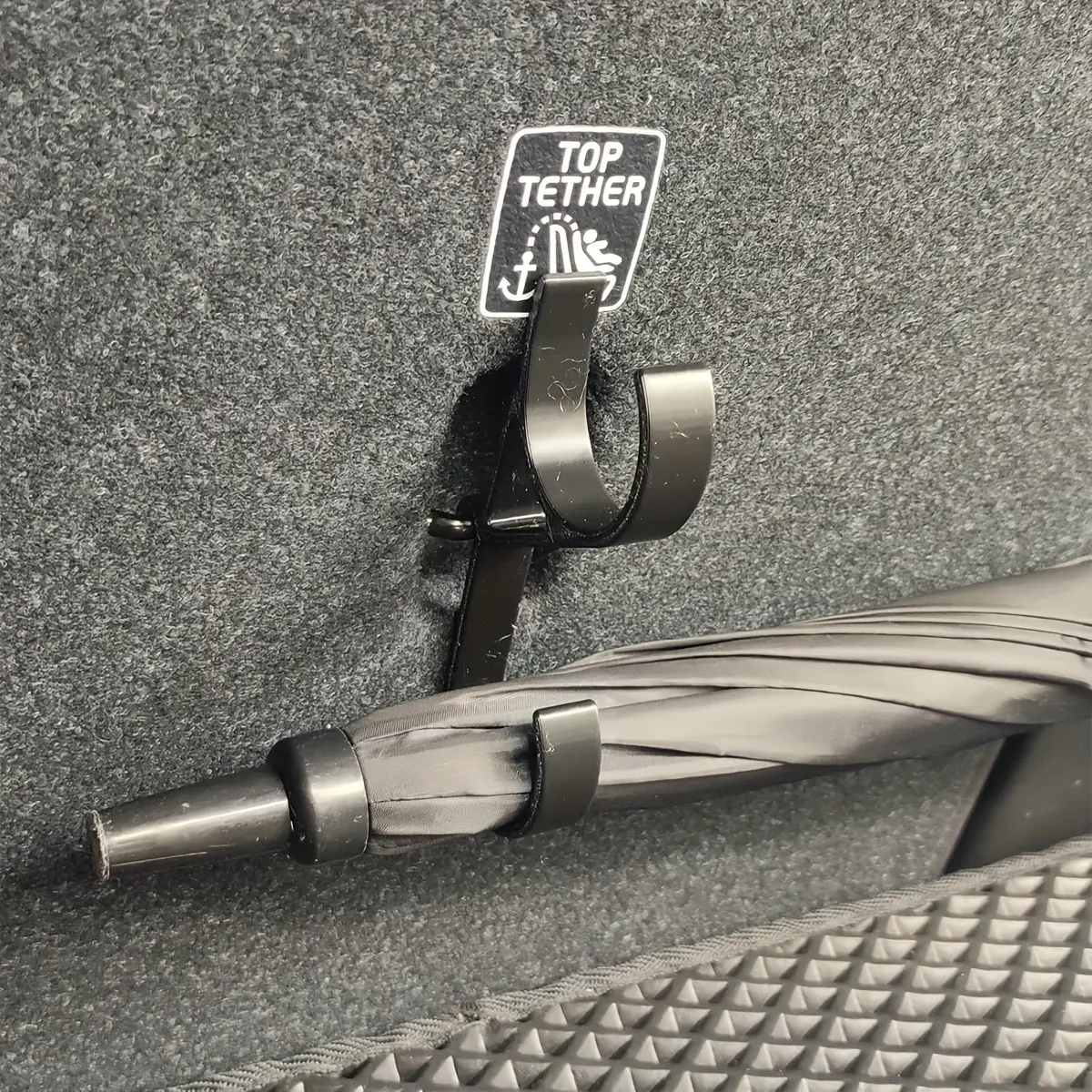 2 Car Umbrella Hooks, Universal Trunk Hook, Rain Umbrella, Towel, Fishing Rod, Camping Gear Storage, No Drilling, Secure Installation, Most Cars, Car Organizers