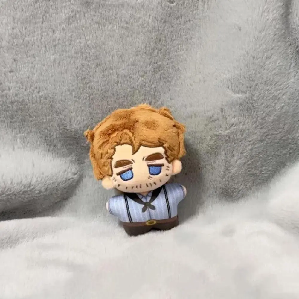Unisex 10cm Cute Red Dead Redemption 2 Arthur Morgan Cotton Figure Keychain, 100% New 1-Piece Plush Stuffed Backpack Decoration, Halloween Toy Prop