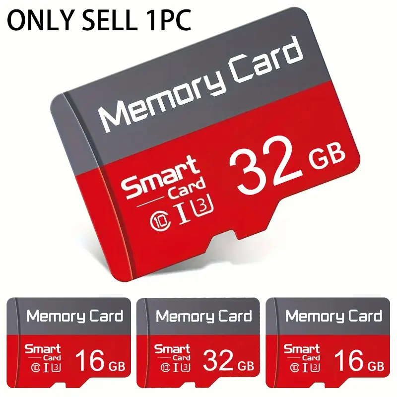 Micro SD Card with Adapter, Micro TF Storage Card for Dash Cam, Smartwatch Data, Wireless Security Camera, Compatible with Car GPS