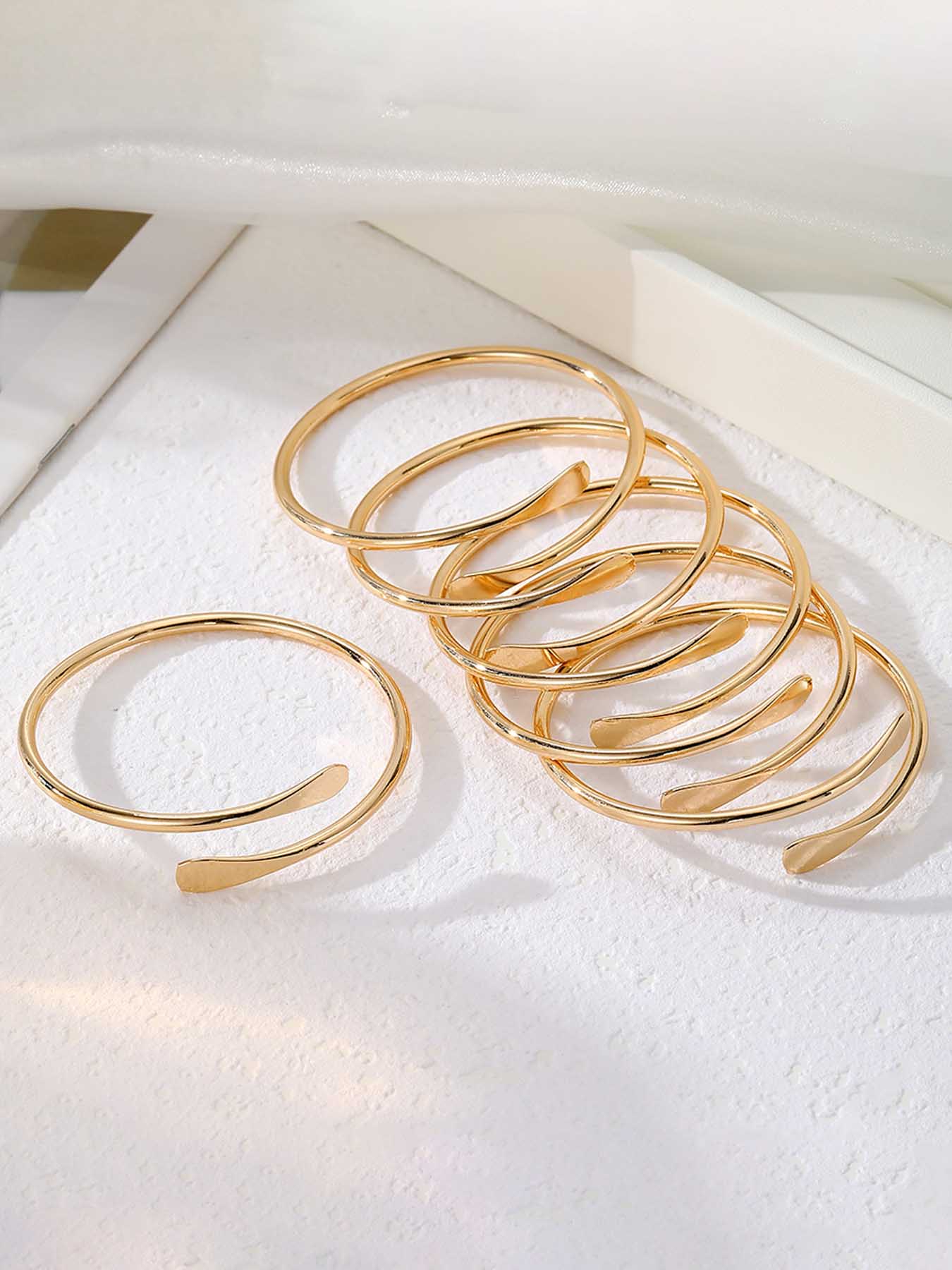 Vintage Cuff Bangle, Trendy Stack Bangle, Fashionable Adjustable Open Bangle for Women & Girls, Casual Jewelry for Party, Daily Decor, Trendy All-match & Exquisite Jewelry for Birthday Gift