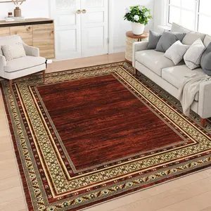 Garvee modern washable rug, soft, geometric rugs for living room, bedroom, girls, ultra-thin, non-slip, modern, large accent rug for dining room, kids room, playroom