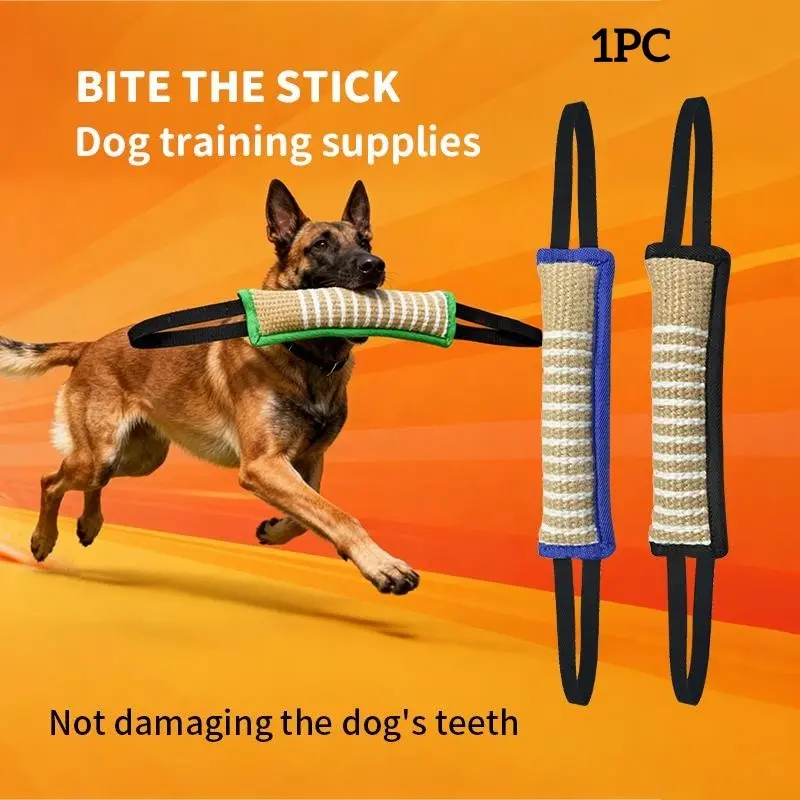 Professional Dog Training Tug Toy, Durable Bite Tug with Dual Handles, Interactive Dog Bite Training Reward Toy for Obedience, Tug of War & K9 Training, Puppy Training Tools