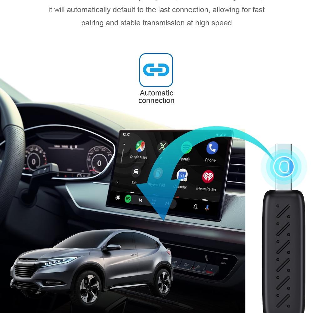 New Mini Smart Box Wireless Carplay and for Android Auto Adapter Carplay Smart Dongle Plug and Play OTA online Upgrade automatiction Auto connect for ForToyota for AUDI Benz for VolVo for VOLKSWAGEN Skoda Seat for For FIAT for PEUGEOT for Ford and for KIA