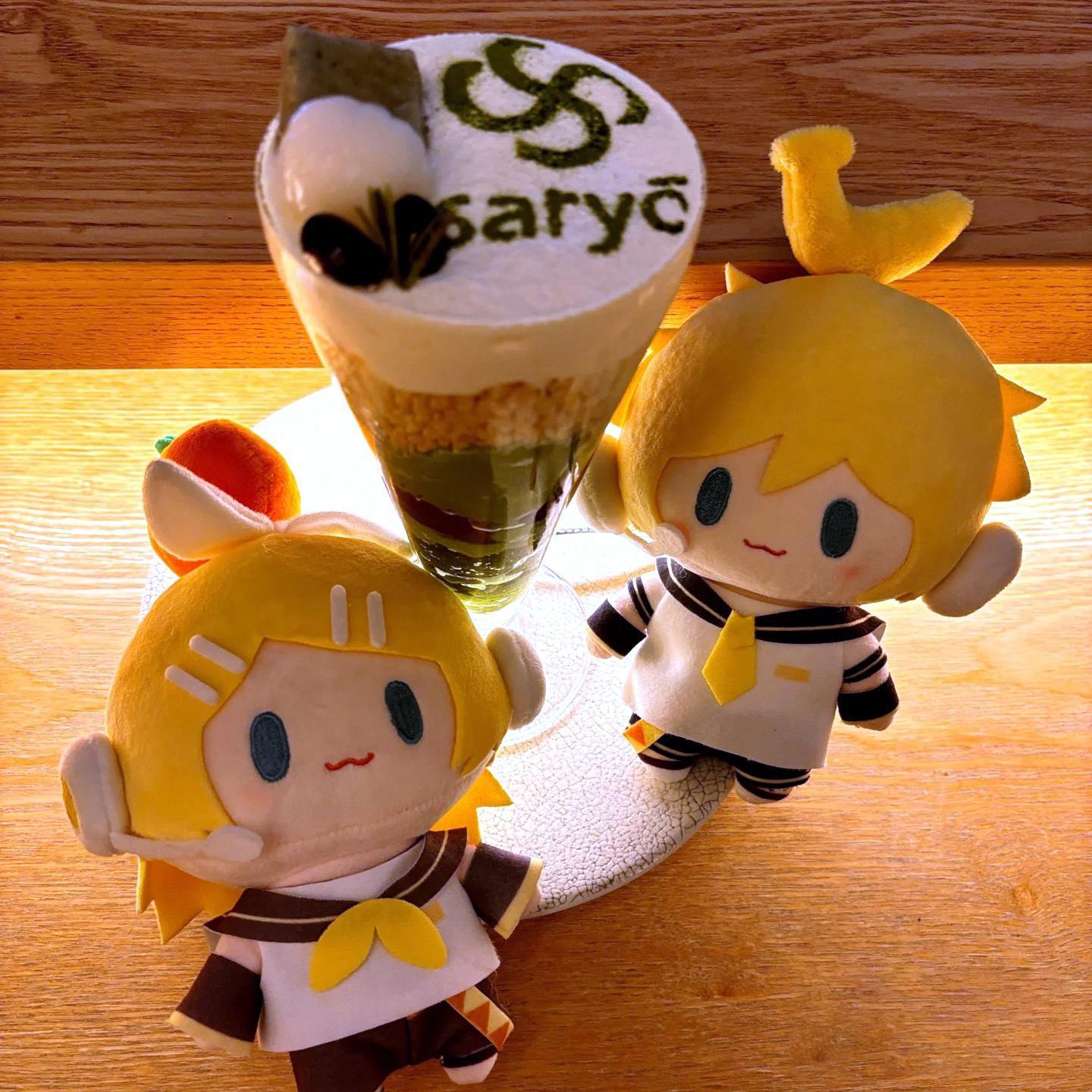 Hatsune Miku Plush Doll Toys Kagamine Len Rin Backpack Keychain Cute Stuffed Dolls Collection Model Ornament Toy Girls Gift