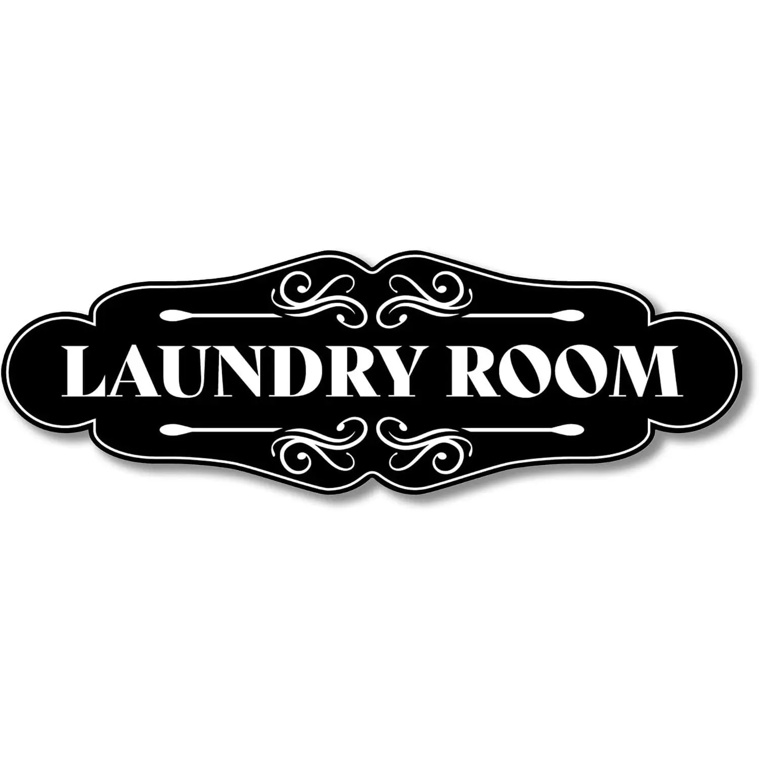 Laundry Room Sign for Door, 9x3 Dibond, Laundry Decor for Room | Laundry Room Wall Decor, , Self-Adhesive, for Homes, Offices, Indoor Use, Easy to Install