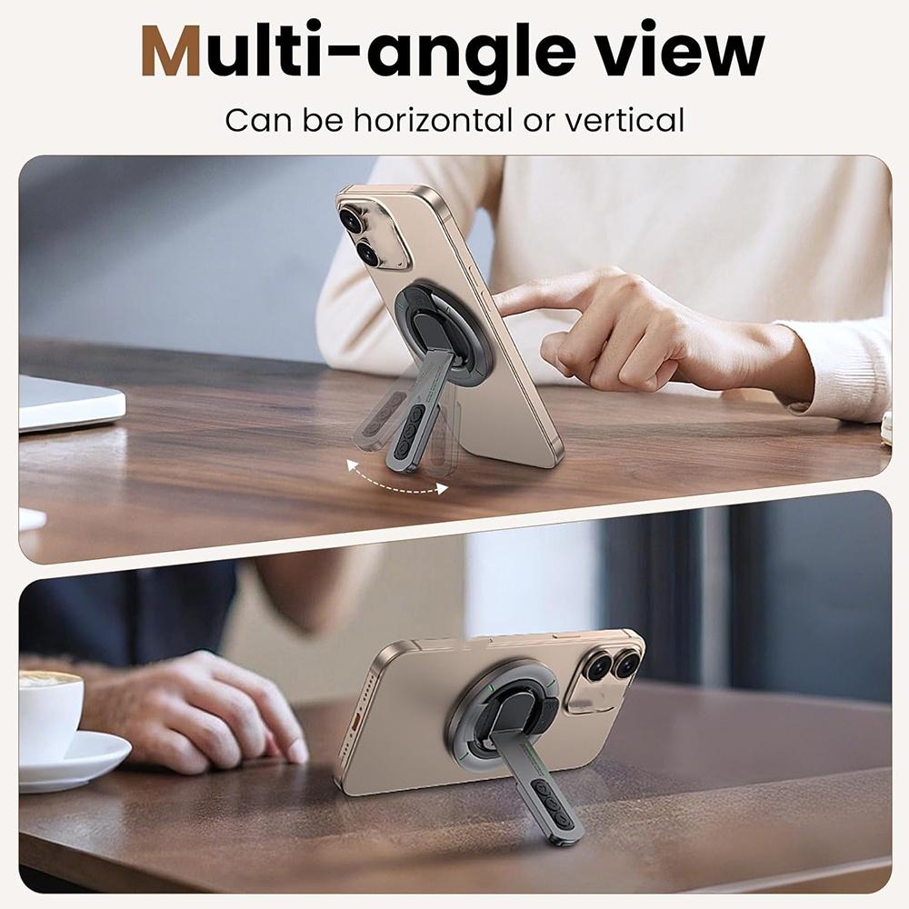 Magnetic Phone Holder Phone Ring Holder for Phone Grip with 360° Rotation Stress Relief Phone Holder Removable Phone Grip Holder