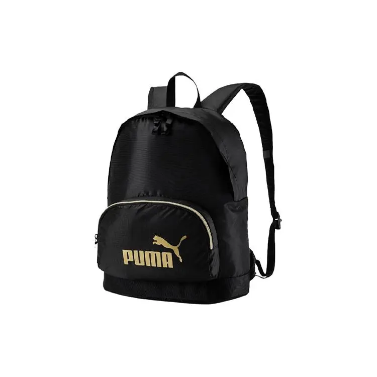 Puma Logo Sport Fabric Backpack – Medium Size Unisex Black